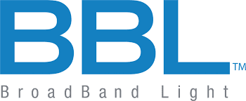 A blue and white logo for the band lab.